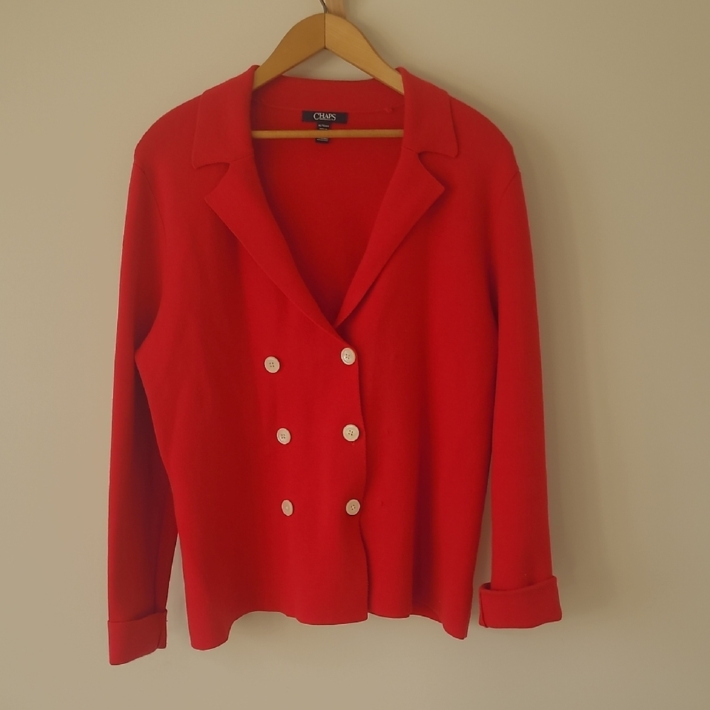 Chaps Oversized Blazer / Sweater
